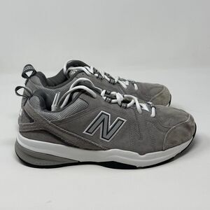 New Balance 608v5 Shoes Mens 8.5 4E Wide Gray Suede Walking Sneakers